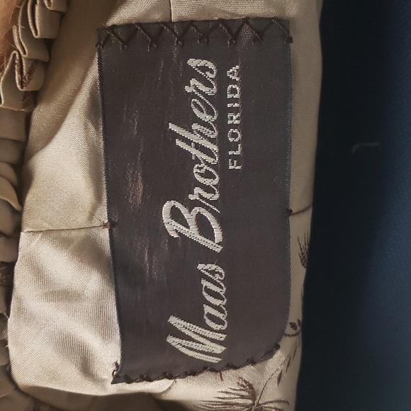 3/4 length Minx coat with blonde minx over shoulder - Picture 6 of 6